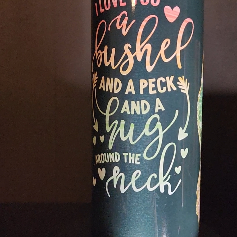 Teal Tumbler with Heartfelt Message